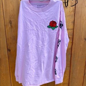 Rose long sleeve graphic tee